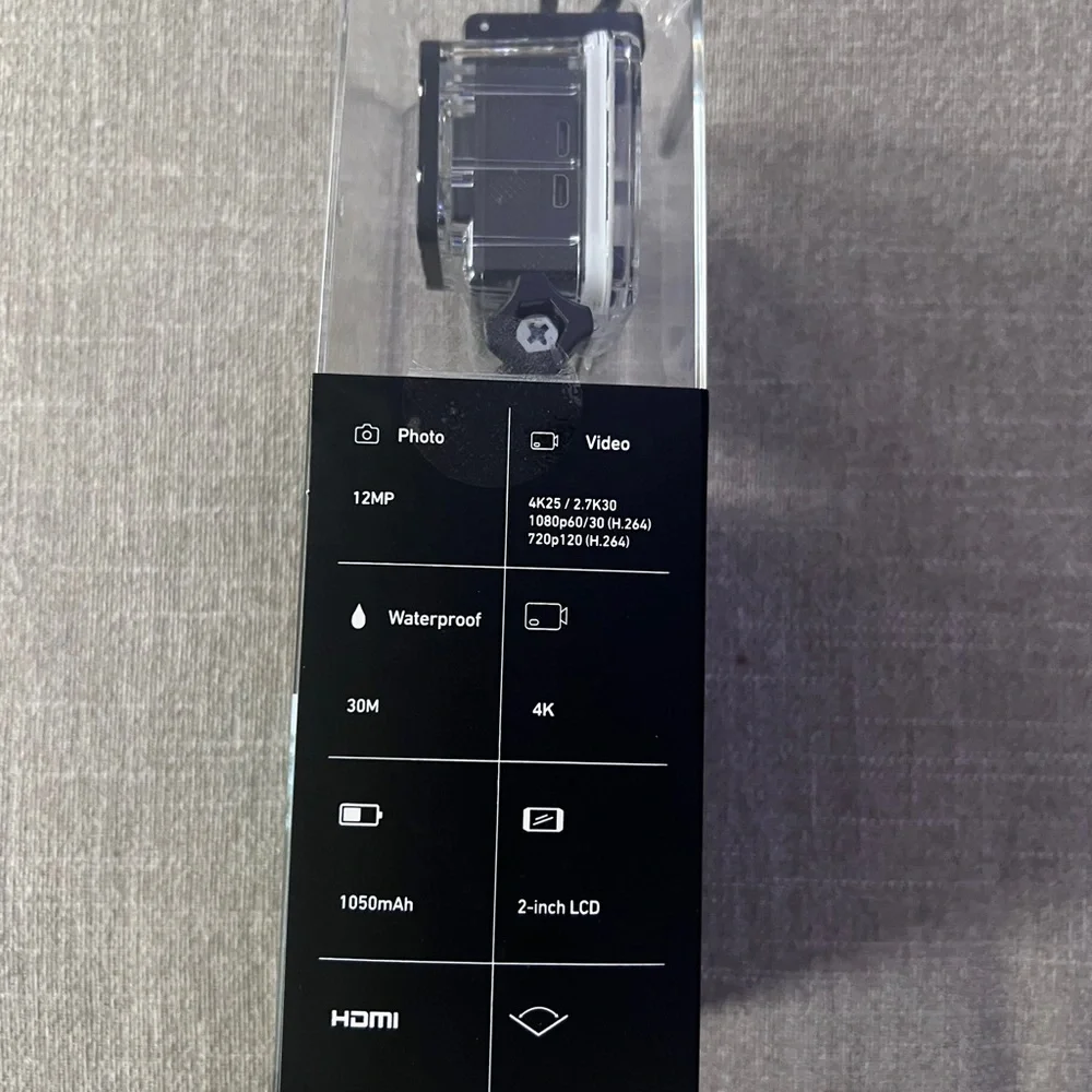 4K Ultra HD Action Camera - Black